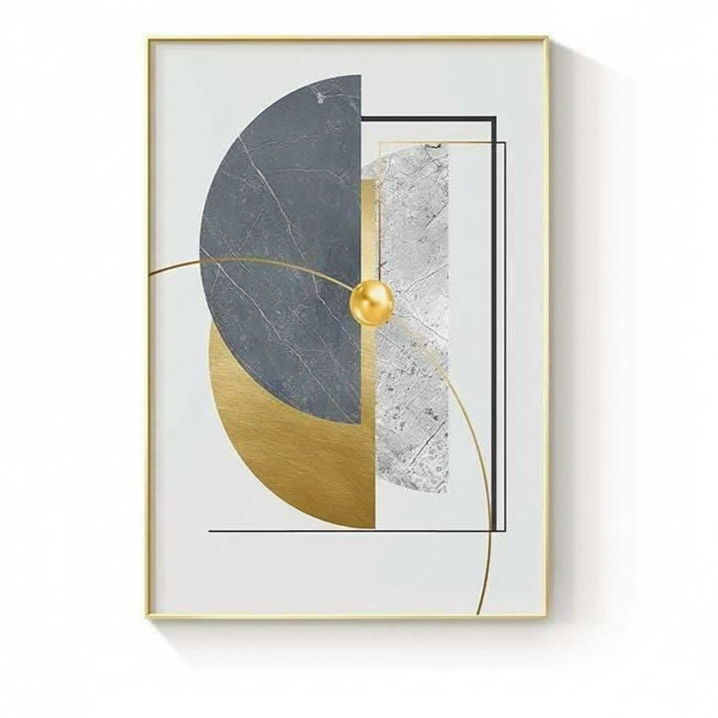The Southern Atelier – Contemporary Geometric Canvas Artwork in Soft Tones for a Stylish Interior Statement