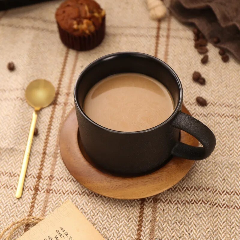 Calder Mug in Frosted Black Ceramic for Daily Coffee - The Southern AtelierSKU_1791063206930_520