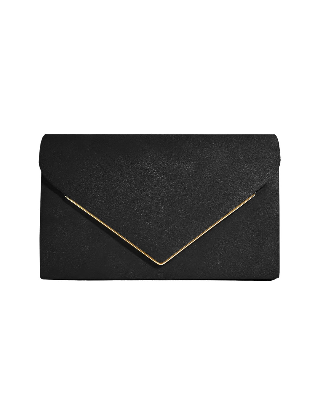 Envelope Clutch in Suede-Look Velvet with Magnetic Closure and Chain Handle for Evenings - The Southern AtelierSKU_1786565849677_525