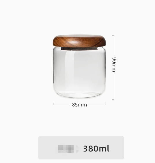 The Southern Atelier - Acacia Wood Lid Glass Jar
