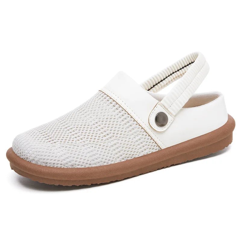 Marin Breathable Mesh Slip-On Clogs with Cushioned Footbed and Secure Heel Strap for Cool All-Day Comfort - The Southern AtelierSKU_1791064221177_799