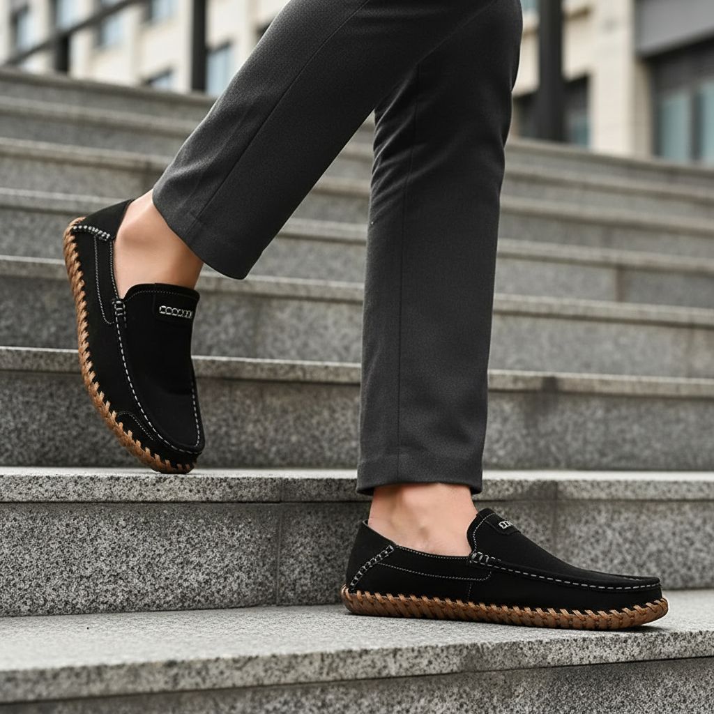 Rowan Suede Loafers with Cushioned Insole and Lightweight Design for Everyday Comfort - The Southern AtelierSKU_1791063081846_110