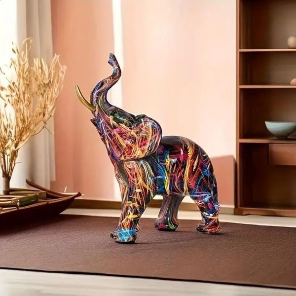 The Southern Atelier – Artistic Elephant Graffiti Sculpture - The Southern AtelierSKU_1754935928016_499