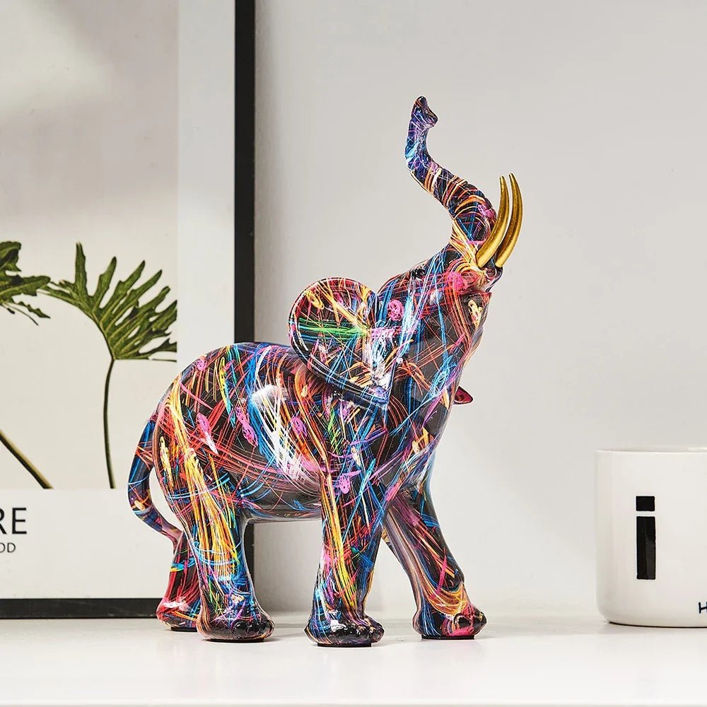 The Southern Atelier – Artistic Elephant Graffiti Sculpture - The Southern AtelierSKU_1754935928016_499
