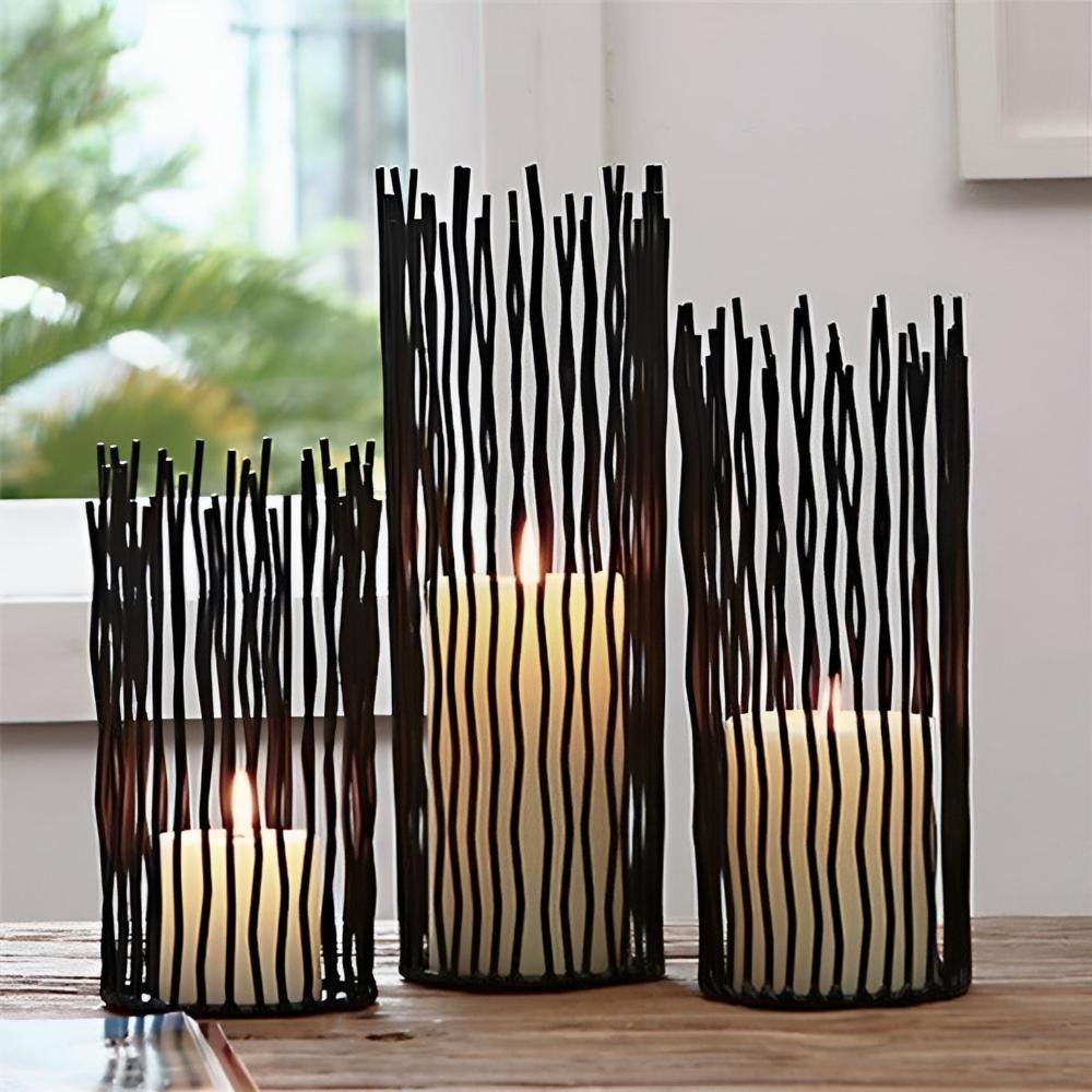The Southern Atelier – Black Iron Candle Holder - The Southern AtelierSKU_1755202230774_366