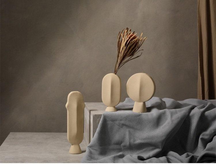 The Southern Atelier – Ceramic Face Vase Decor Set - The Southern AtelierSKU_1757600753723_115