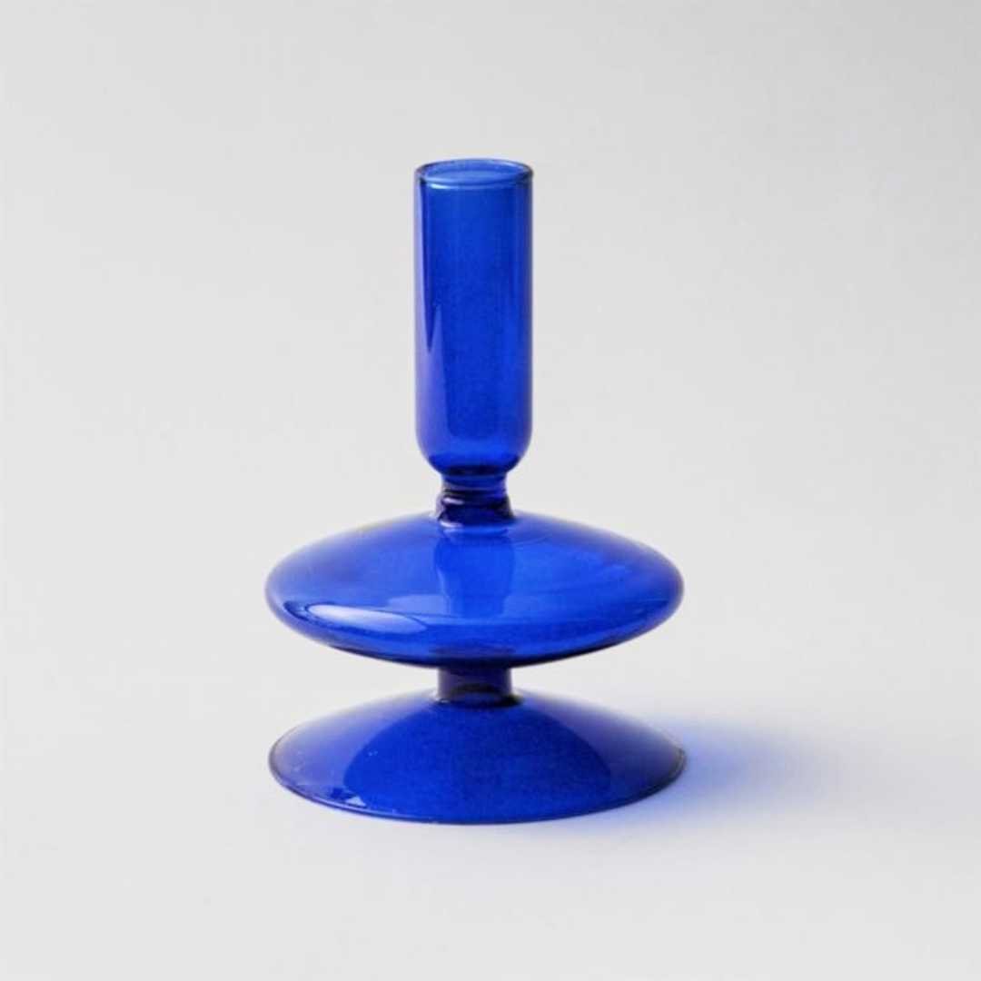 The Southern Atelier – Cobalt Glass Candle Holders - The Southern AtelierSKU_1755802945533_935