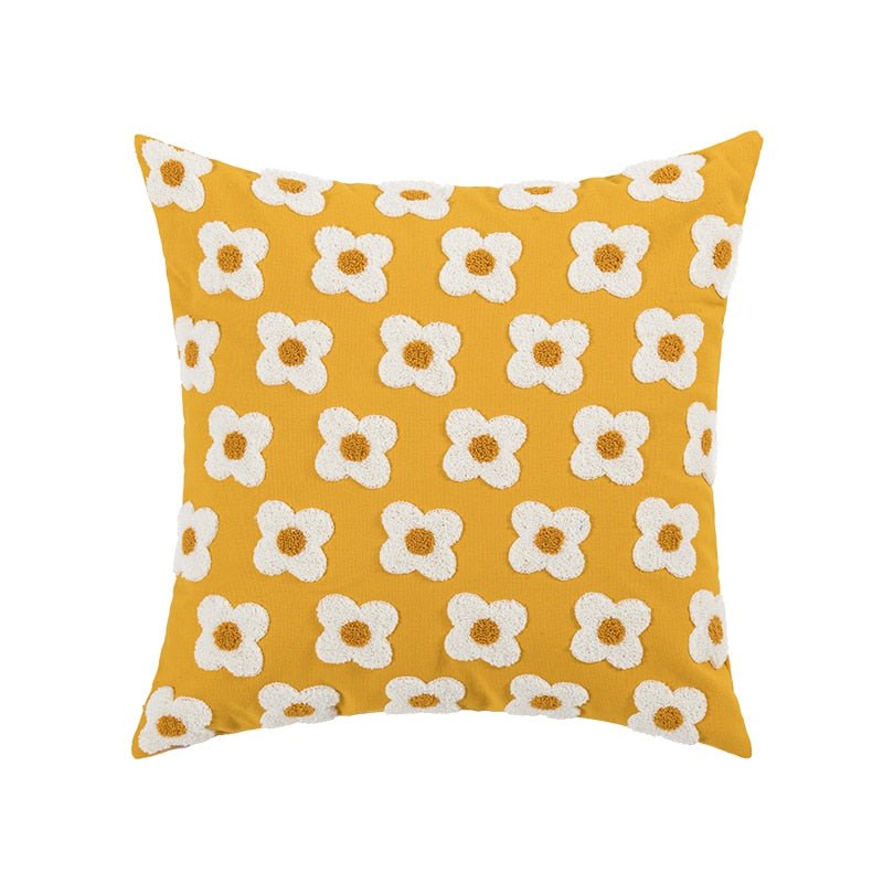 The Southern Atelier – Daisy Embroidered Cushion Cover - The Southern AtelierSKU_1755802933308_291