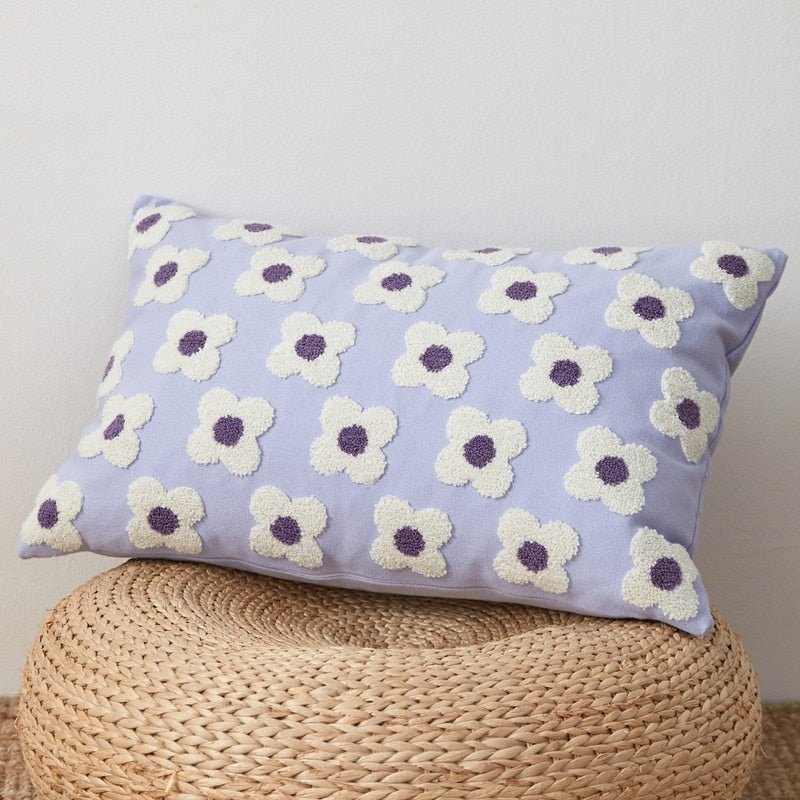 The Southern Atelier – Daisy Embroidered Cushion Cover - The Southern AtelierSKU_1755802933308_676
