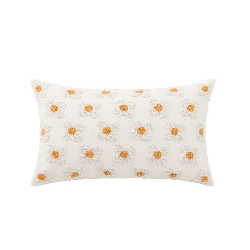 The Southern Atelier – Daisy Embroidered Cushion Cover - The Southern AtelierSKU_1755802933308_676