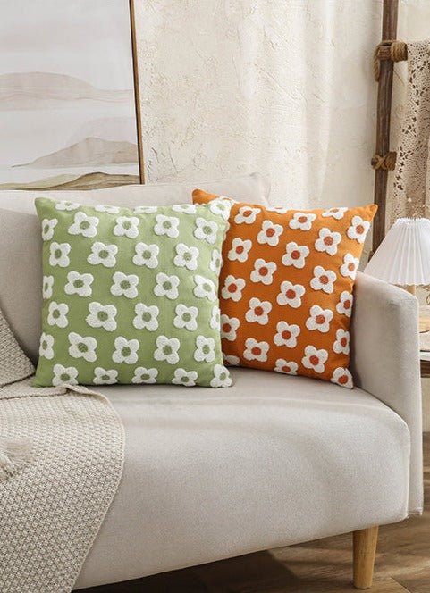 The Southern Atelier – Daisy Embroidered Cushion Cover - The Southern AtelierSKU_1755802933308_676