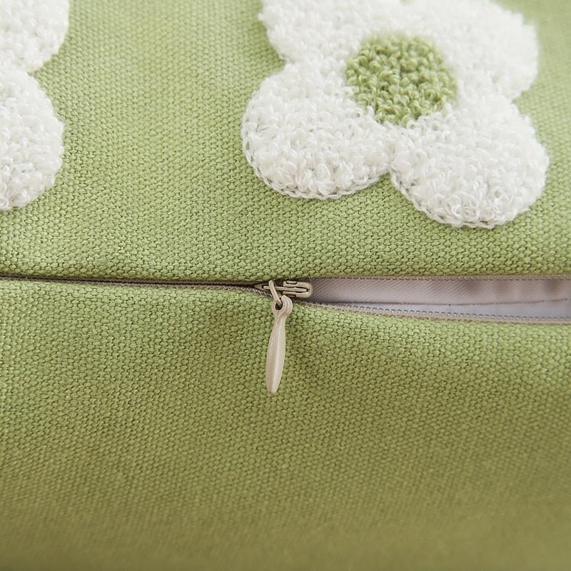 The Southern Atelier – Daisy Embroidered Cushion Cover - The Southern AtelierSKU_1755802933308_676