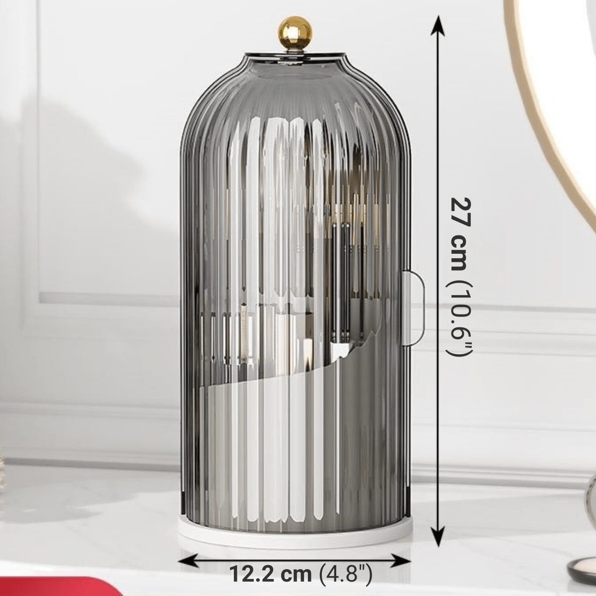The Southern Atelier – Elegant 360° Rotating Makeup Organiser for a Stylish and Clutter - Free Spaces - The Southern AtelierSKU_1758918630474_223
