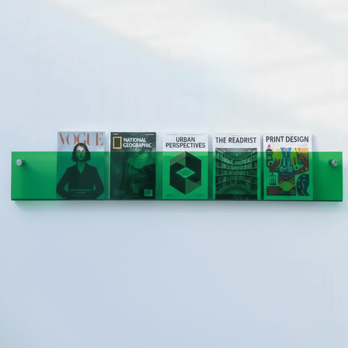 The Southern Atelier – Elegant Acrylic Wall - Mounted Magazine Rack for a Stylish Organisation with Timeless Charm - The Southern AtelierSKU_1758918174162_620