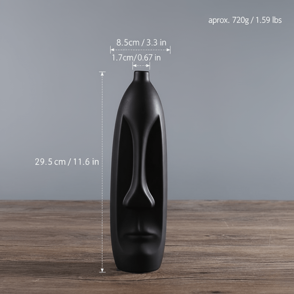 The Southern Atelier – Elegant Ceramic Ancient Art Head Vase for a Serene Ambiance - The Southern AtelierSKU_1763119439138_404