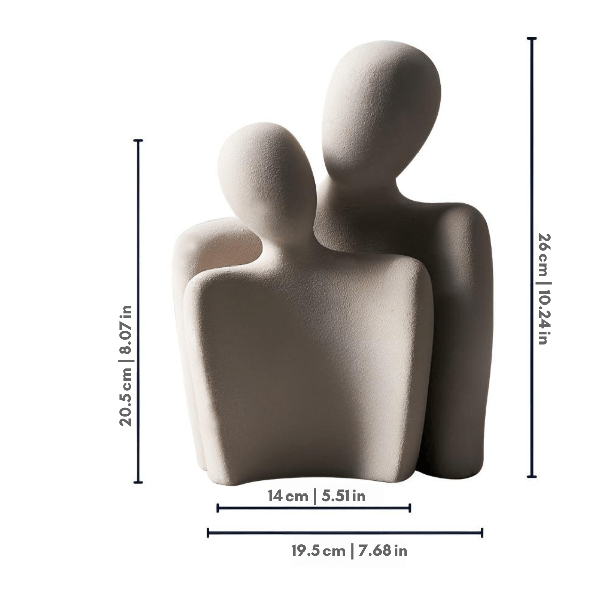 The Southern Atelier – Elegant Ceramic Infinite Love Duo Sculptures for a Modern Minimalist Touch - The Southern AtelierSKU_1758918154036_788
