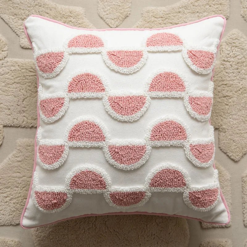 The Southern Atelier – Elegant Geometric Cushion Cover in Blush Pink for a Chic Living Space - The Southern AtelierSKU_1766400545154_984