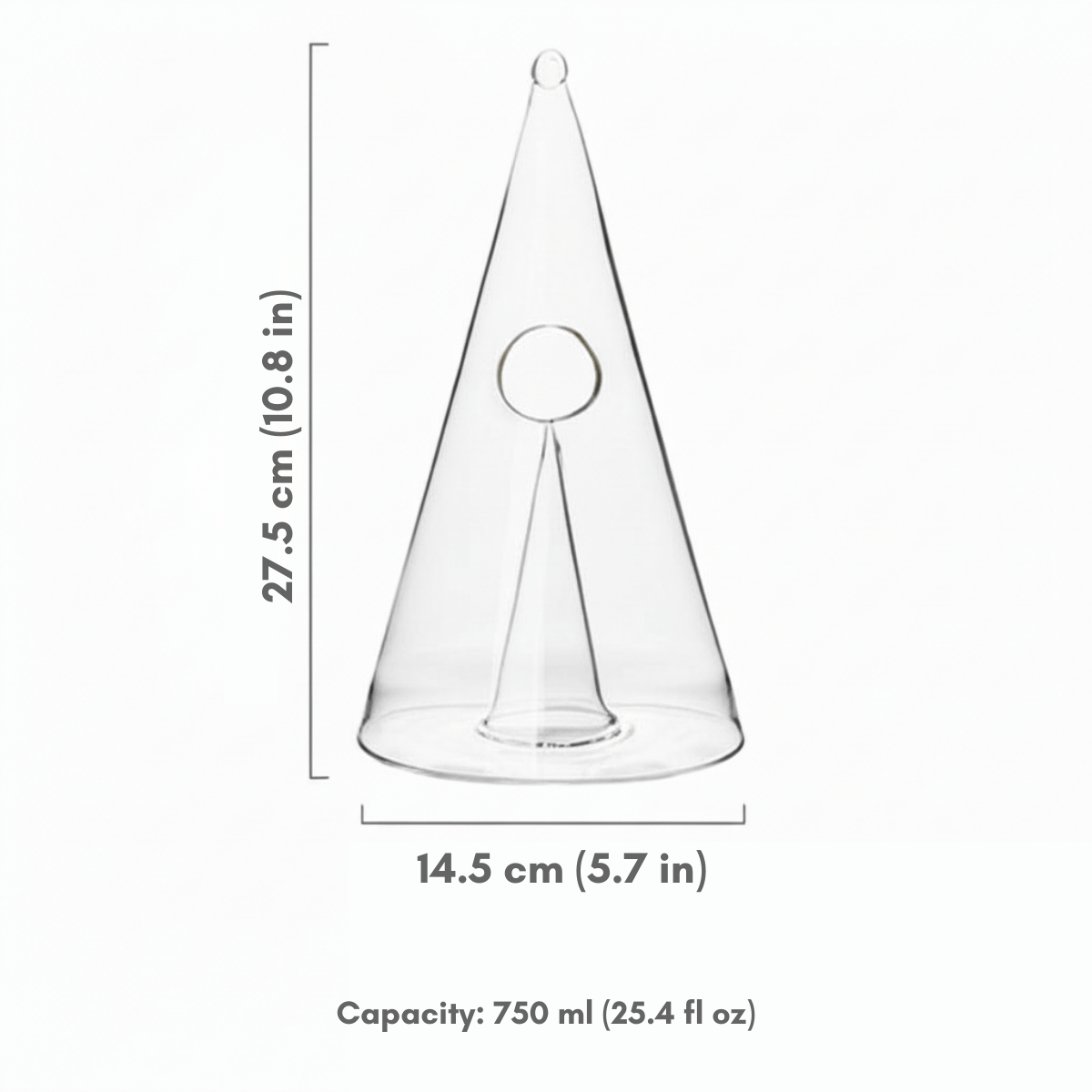 The Southern Atelier – Elegant Glass Cone Wine Decanter for a Serene Ambiance - The Southern AtelierSKU_1763118987236_897