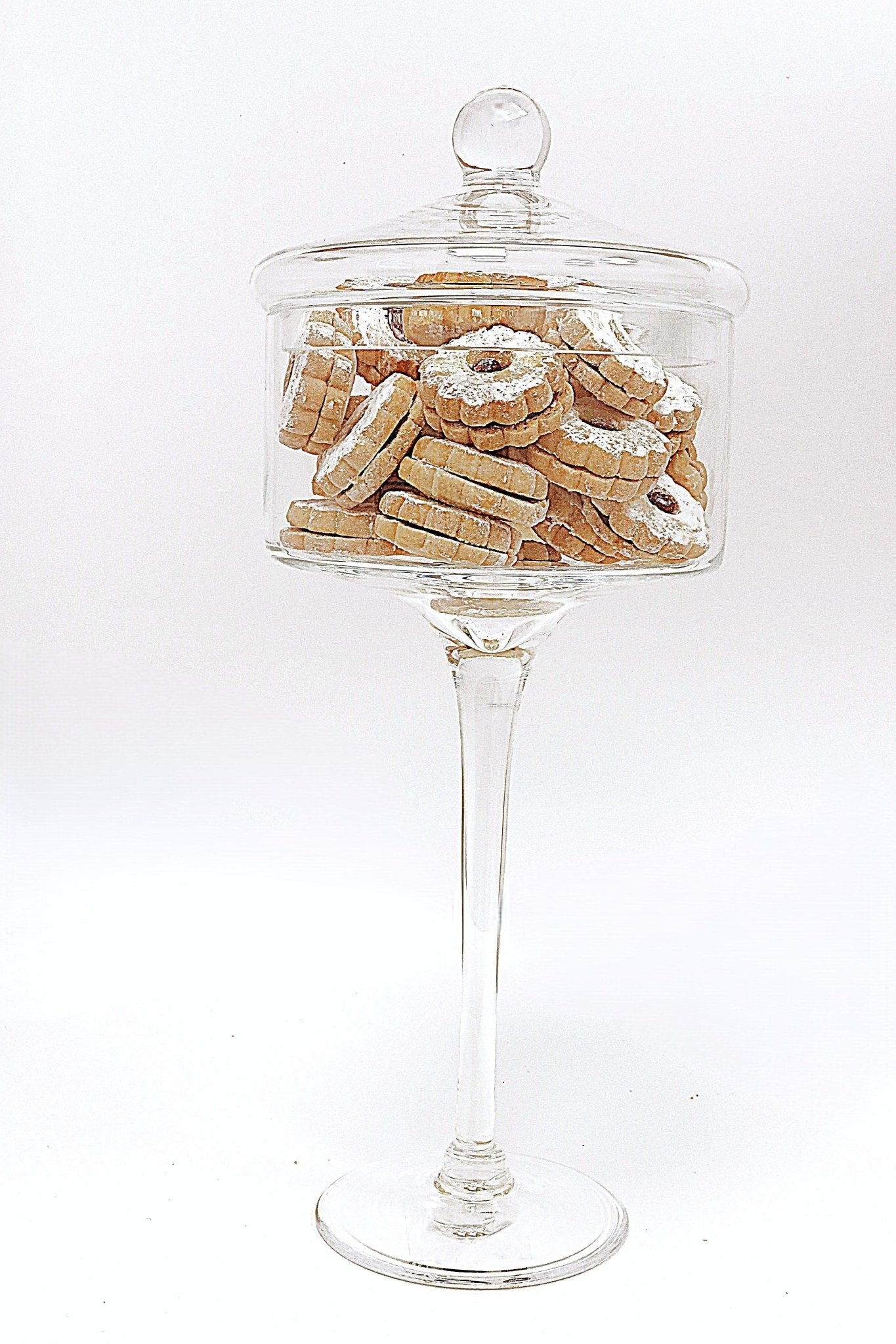The Southern Atelier – Elegant Glass Cookie Jar with Sculptural Lid for Timeless Spaces - The Southern AtelierSKU_1775909329697_670