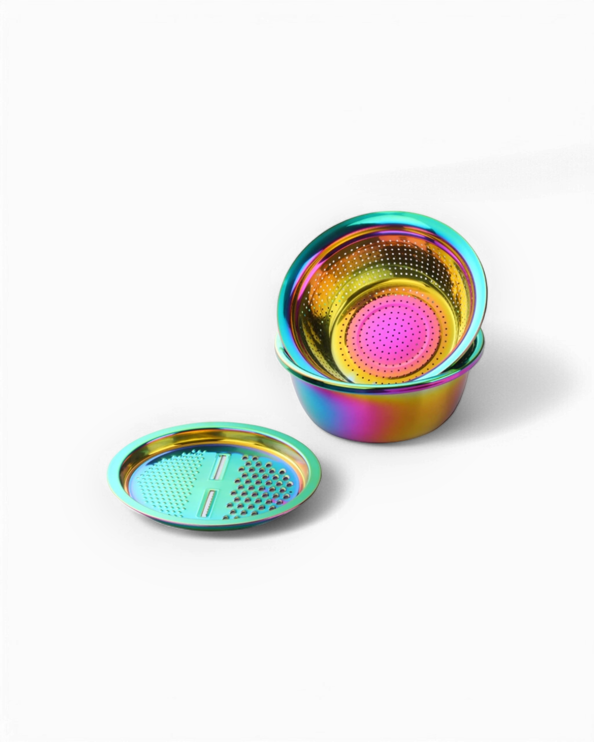 The Southern Atelier – Elegant Multi - Functional Stainless Steel Strainer and Grater for Exquisite Culinary Masterspieces - The Southern AtelierSKU_1767350217950_961