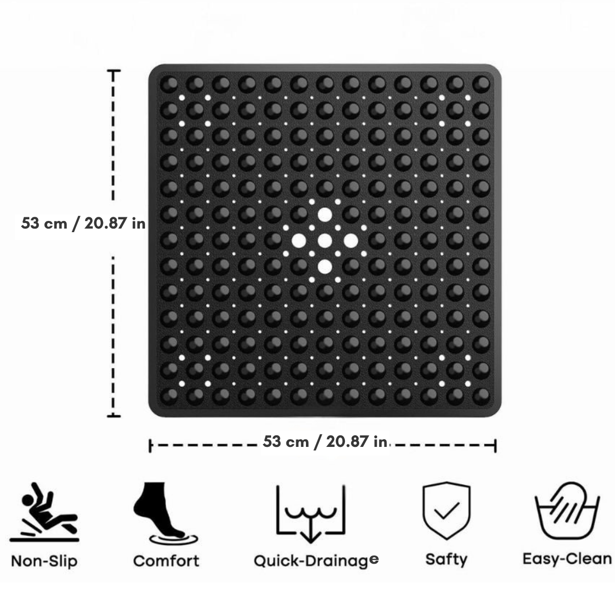 The Southern Atelier – Elegant Non - Slip Suction Mat in Soft Pastels for a Serene Ambiance - The Southern AtelierSKU_1763118582908_368