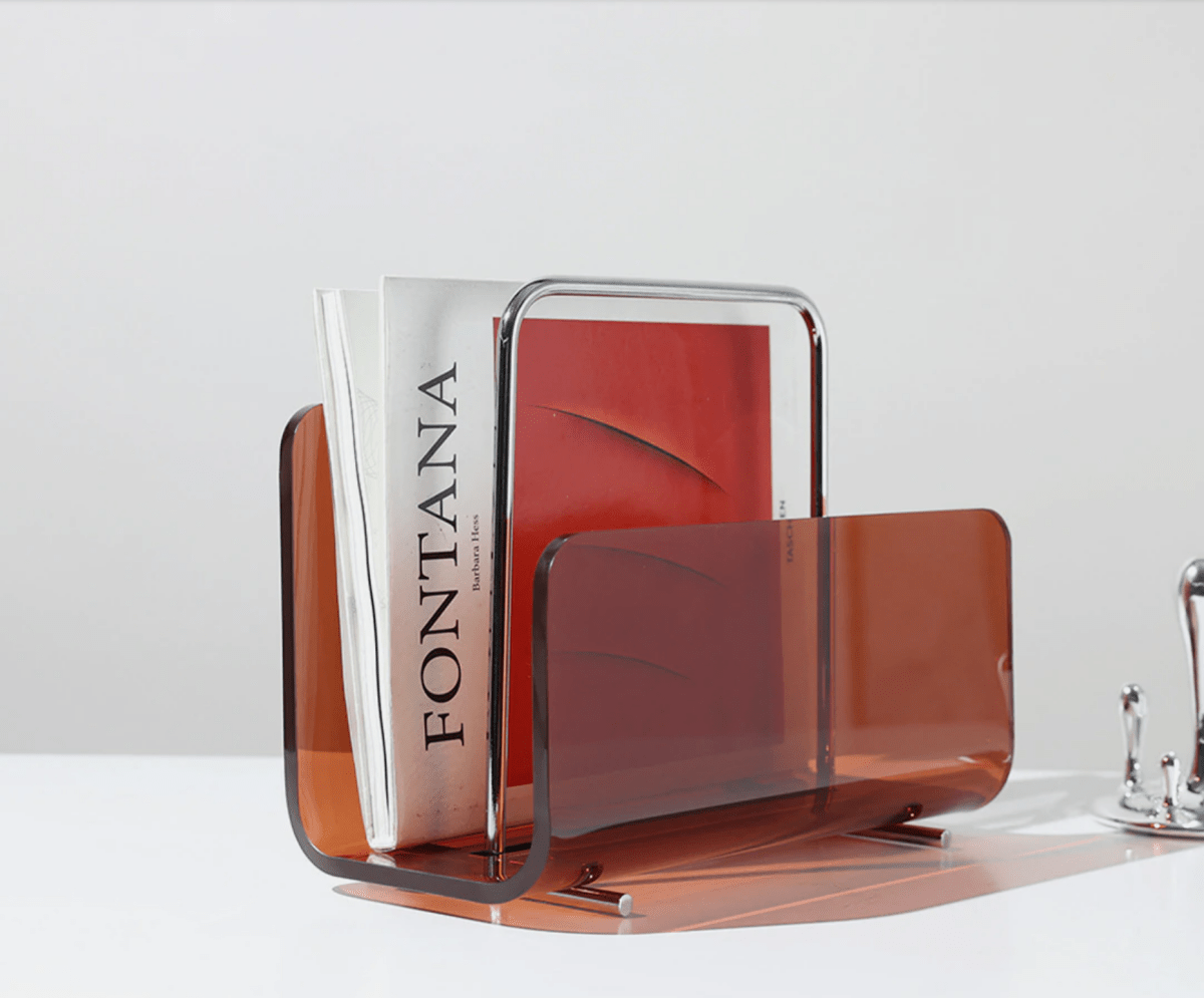 The Southern Atelier – Elegant Silhouette Acrylic Magazine Rack for Stylish Organisation - The Southern AtelierSKU_1763119157723_474
