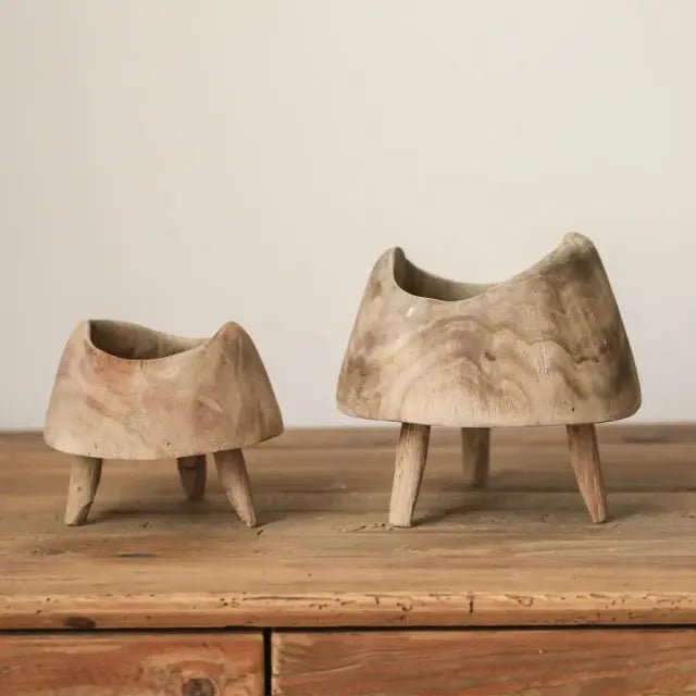 The Southern Atelier – Elegant Wooden Footed Bowl for Timeless Spaces - The Southern AtelierSKU_1775909453661_150