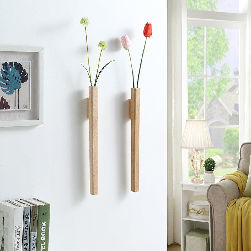 The Southern Atelier – Elegant Wooden Wall Point Vase for Rustic Sophistication with Natural Touch - The Southern AtelierSKU_1758918246566_96