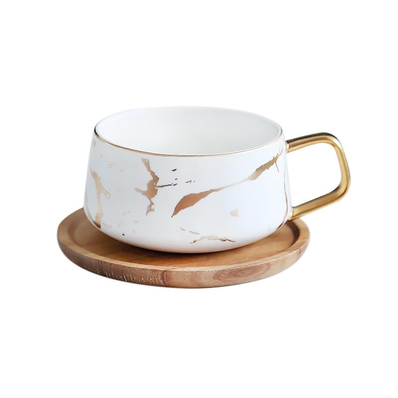 The Southern Atelier – Exquisite Ceramic Coffee Mug in Golden Marble Finish for a Refined Kitchen Elegance - The Southern AtelierSKU_1758918107234_891