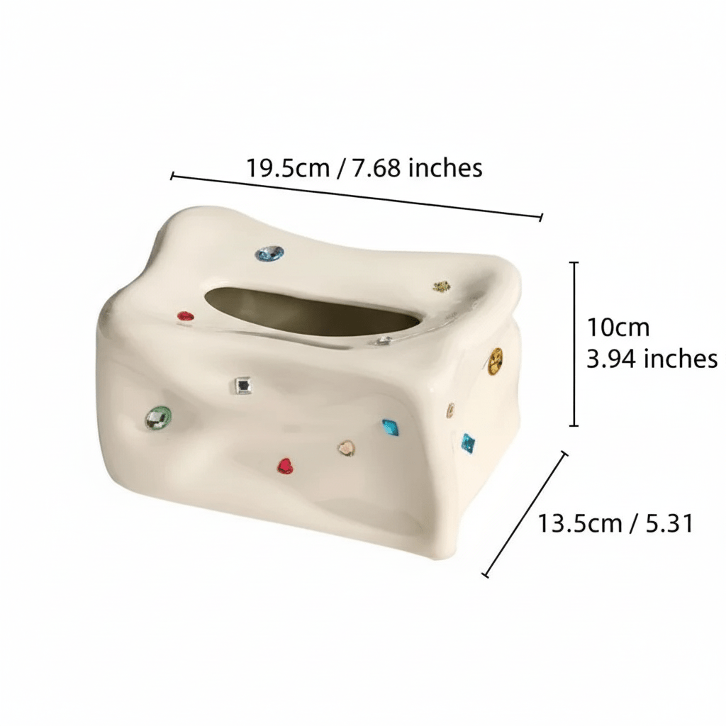 The Southern Atelier – Exquisite Handcrafted Porcelain Tissue Box for an Elegant Touch - The Southern AtelierSKU_1766400552882_415