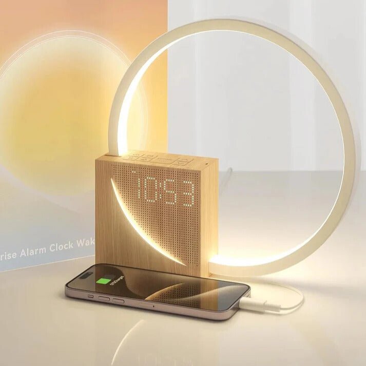 The Southern Atelier – Exquisite Sun Catcher LED Lamp with Integrated Alarm Clock for a Serene Atmosphere - The Southern AtelierSKU_1767350226424_975