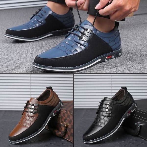 The Southern Atelier - Gandolfini Lace-Up Driving Shoes in Soft PU Leather with Slip-Resistant Sole - The Southern AtelierSKU_1784316888540_984