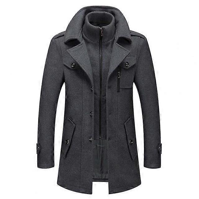 The Southern Atelier - Harvard Wool - Blend Trench Coat with Removable Liner and Inner Zip Collar for All - Weather Wear - The Southern AtelierSKU_1778870117640_875