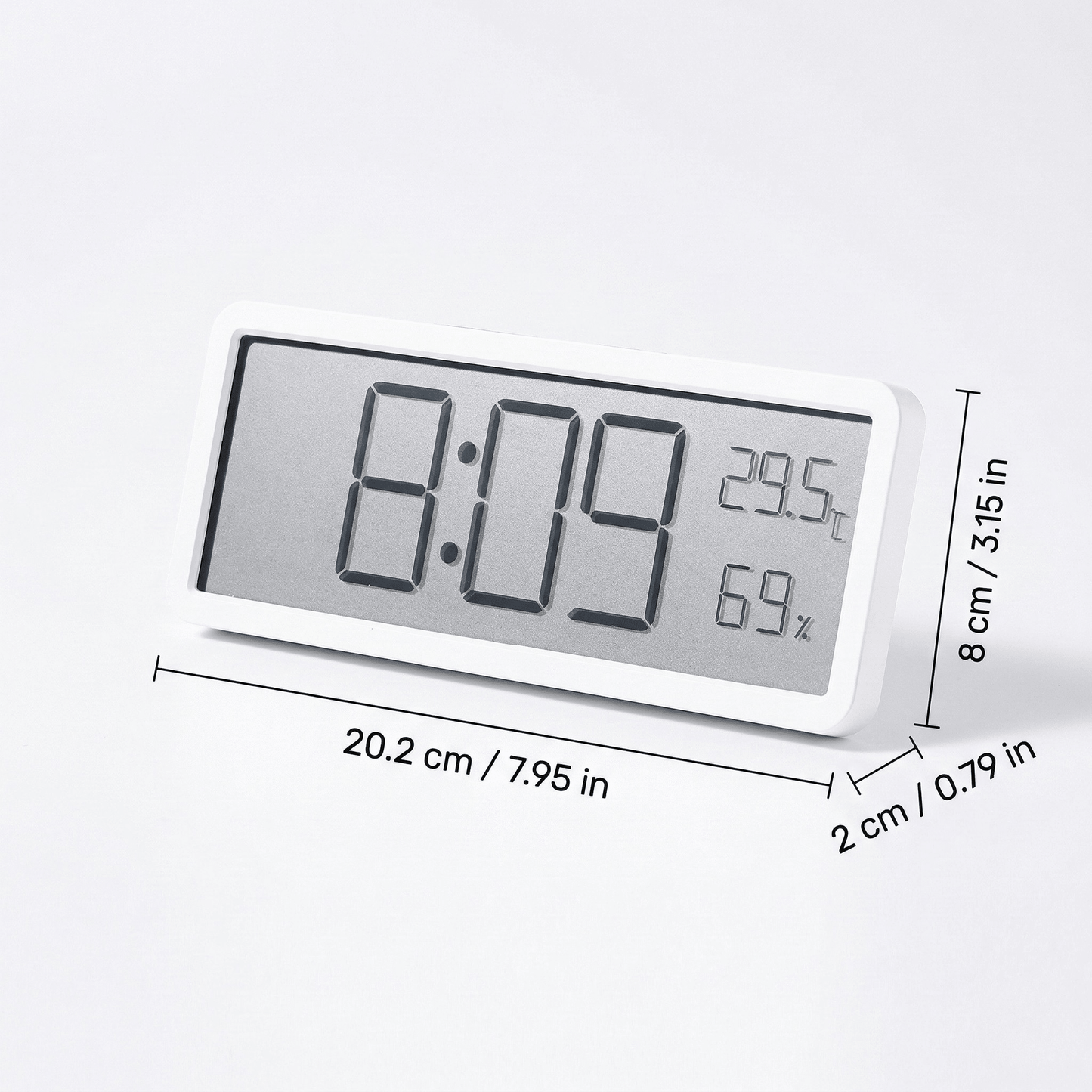 The Southern Atelier – LED Wall Clock with Temperature - The Southern AtelierSKU_1758918148340_732