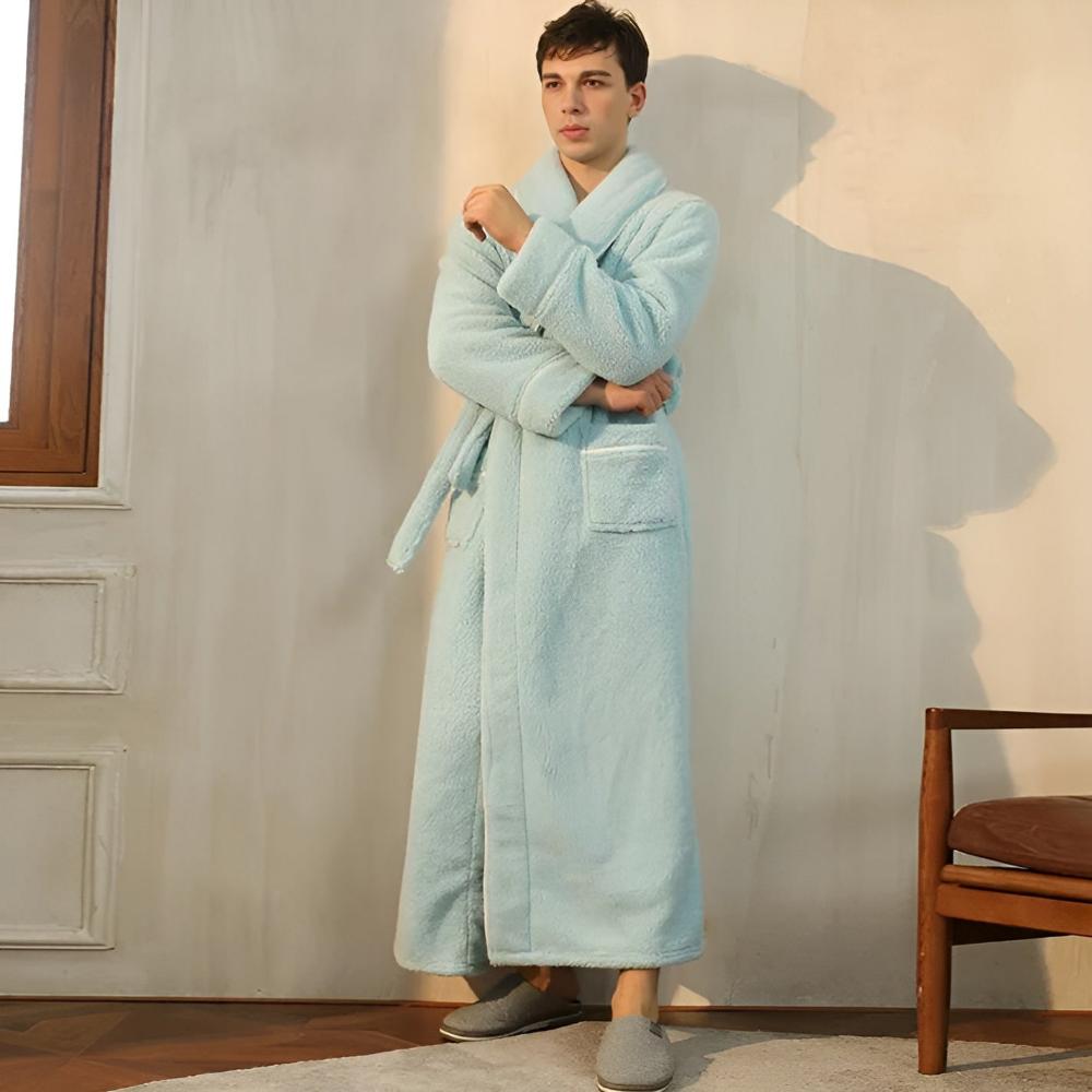The Southern Atelier – Luxurious Cotton Bathrobe in Soft Pastels Perfect for a Relaxing Retreat - The Southern AtelierSKU_1763118941273_685