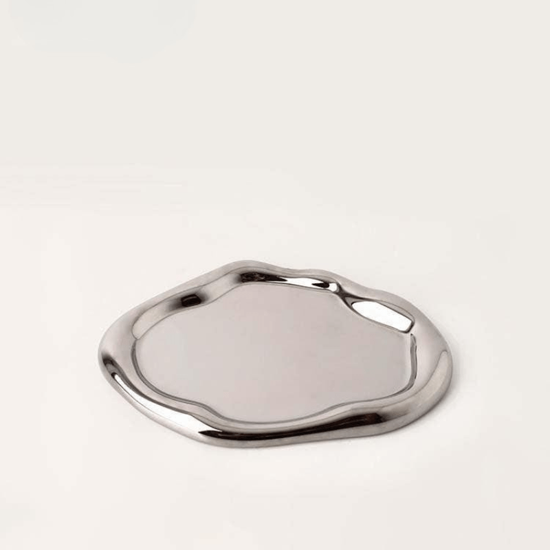 The Southern Atelier – Minimalist Chrome Trinket Dish - The Southern AtelierSKU_1757776096792_884