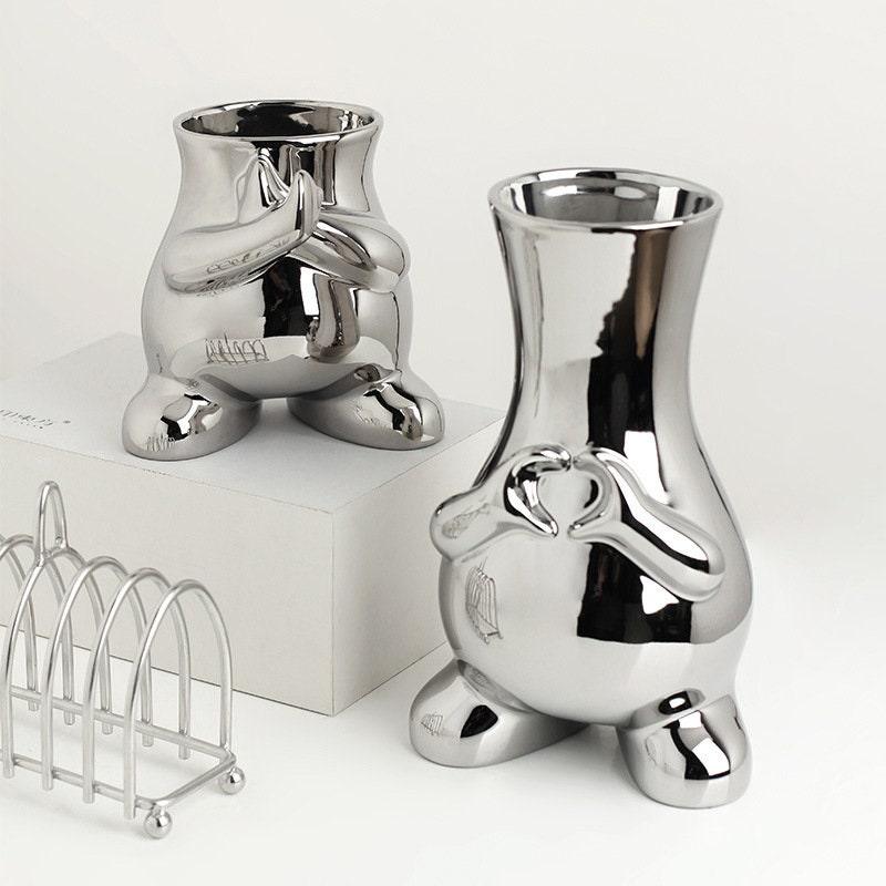The Southern Atelier – Modern Monochrome Art Vase - The Southern AtelierSKU_1757776097790_951