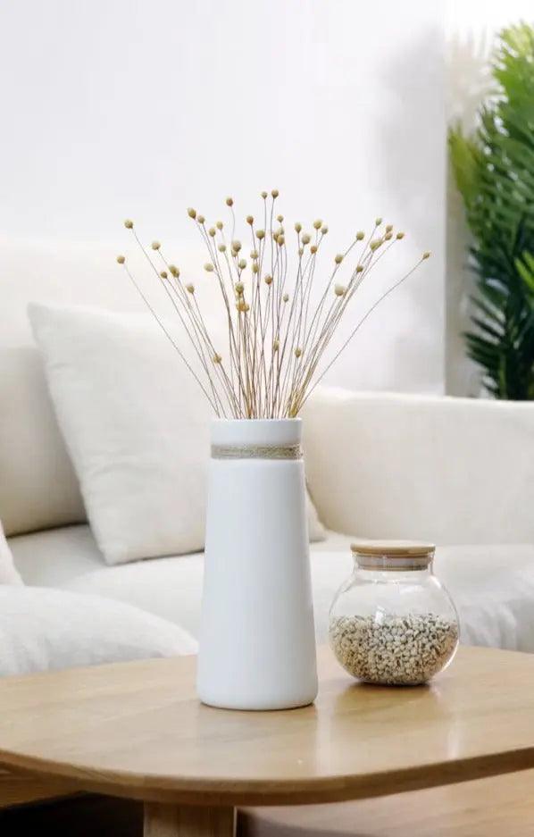 The Southern Atelier – Modern White Vase - The Southern AtelierSKU_1758022814696_86
