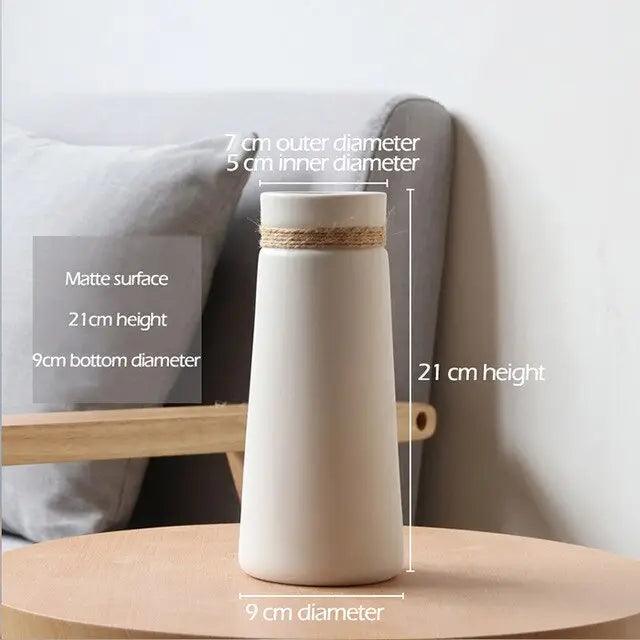 The Southern Atelier – Modern White Vase - The Southern AtelierSKU_1758022814696_86