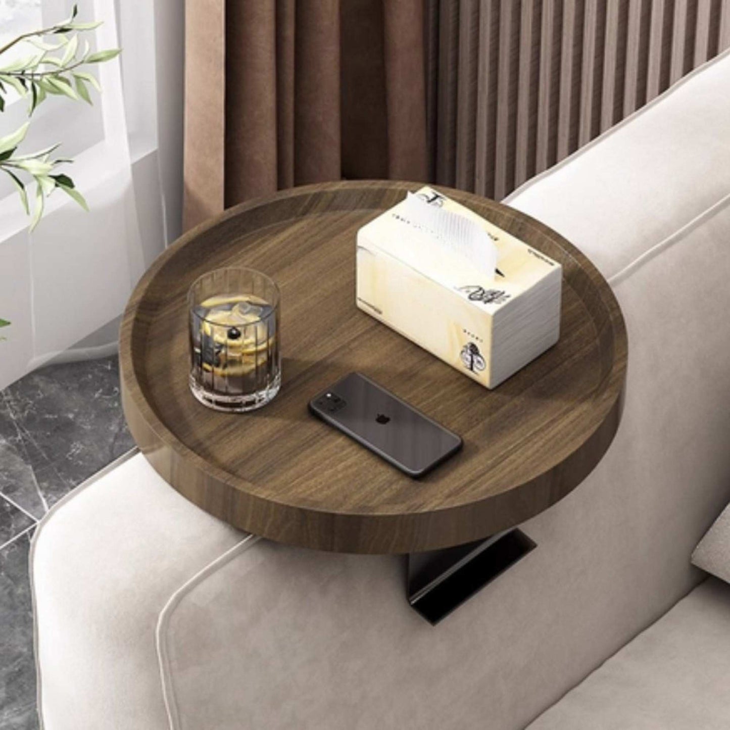 The Southern Atelier – Walnut Sofa Armrest Tray - The Southern AtelierSKU_1755202290239_917