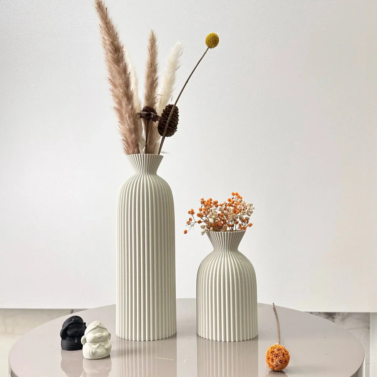 The Southern Atelier – Wavy Textured Ceramic Vases for Dried Flowers with Timeless Charm - The Southern AtelierSKU_1775450117205_586