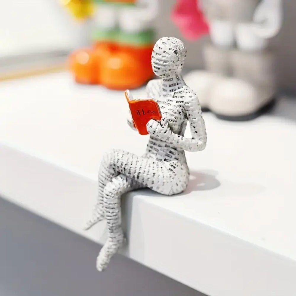The Southern Atelier – Woman Reading Shelf Decor - The Southern AtelierSKU_1755202303683_182