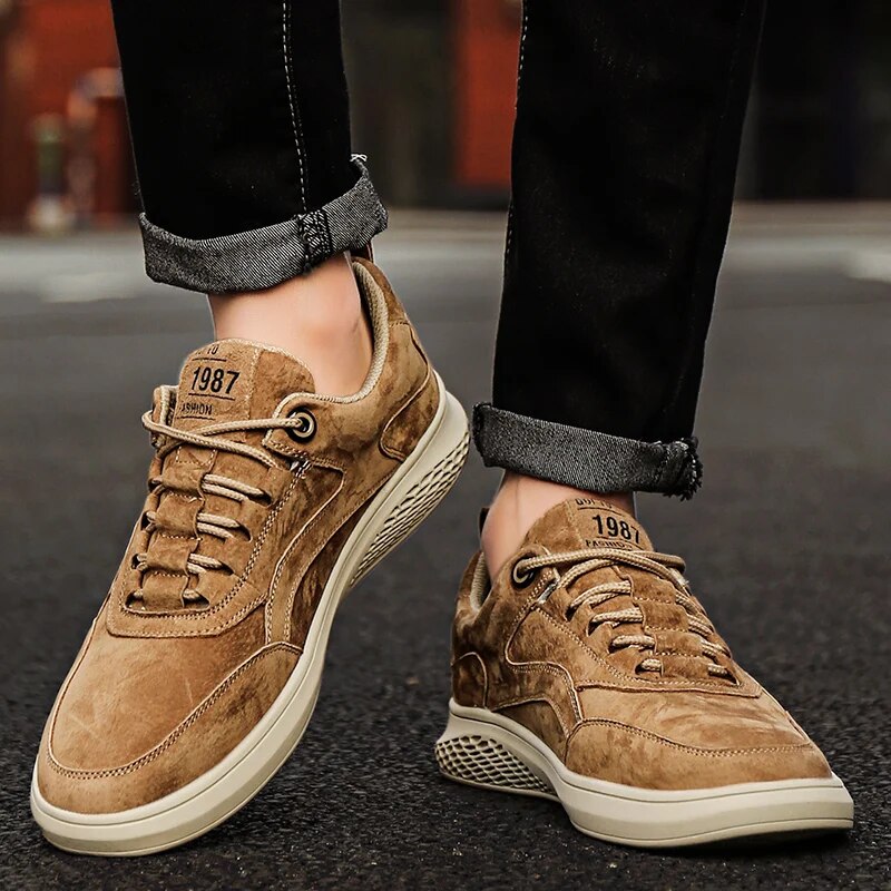Rowan Sneakers in Genuine Suede for All-Day Comfort