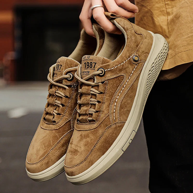 Rowan Sneakers in Genuine Suede for All-Day Comfort