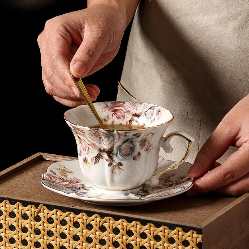 Ensemble en céramique Rose Doré
