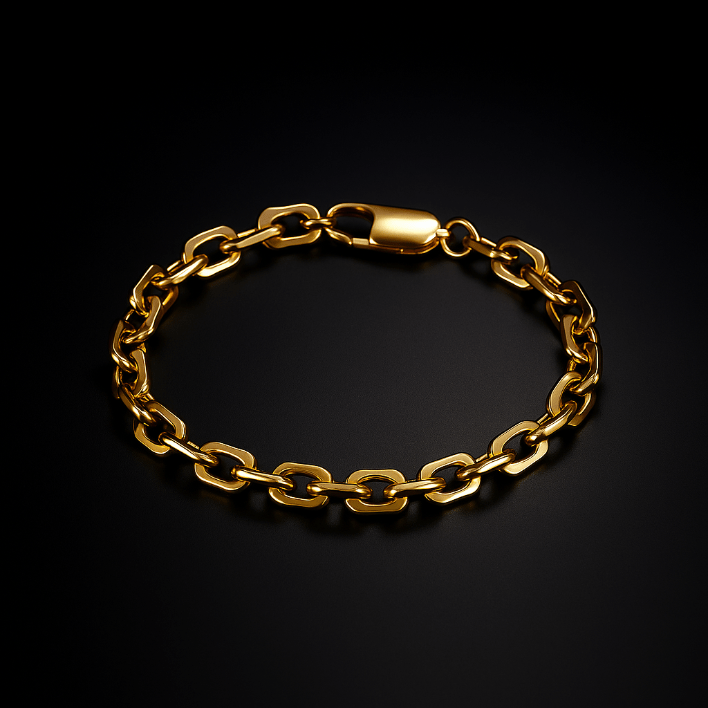 Arden Chain Bracelet in Stainless Steel with Secure Clasp, Non-Tarnish and Scratch-Resistant, 21 cm - The Southern AtelierSKU_1791063011130_448