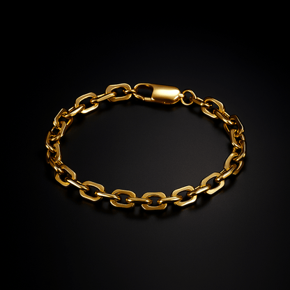 Arden Chain Bracelet in Stainless Steel with Secure Clasp, Non-Tarnish and Scratch-Resistant, 21 cm - The Southern AtelierSKU_1791063011130_448