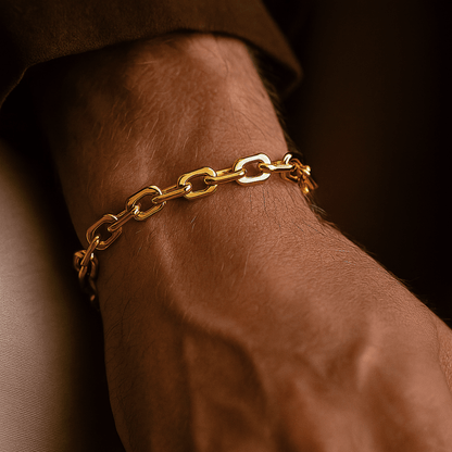 Arden Chain Bracelet in Stainless Steel with Secure Clasp, Non-Tarnish and Scratch-Resistant, 21 cm - The Southern AtelierSKU_1791063011130_523