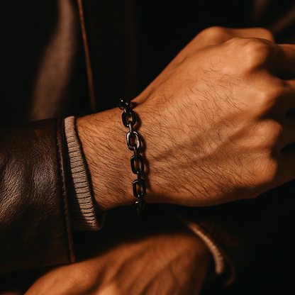 Arden Chain Bracelet in Stainless Steel with Secure Clasp, Non-Tarnish and Scratch-Resistant, 21 cm - The Southern AtelierSKU_1791063011130_523