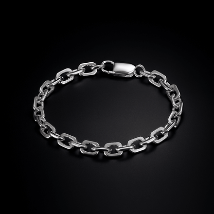 Arden Chain Bracelet in Stainless Steel with Secure Clasp, Non-Tarnish and Scratch-Resistant, 21 cm - The Southern AtelierSKU_1791063011130_774